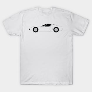 Miura P400 Black Outline T-Shirt